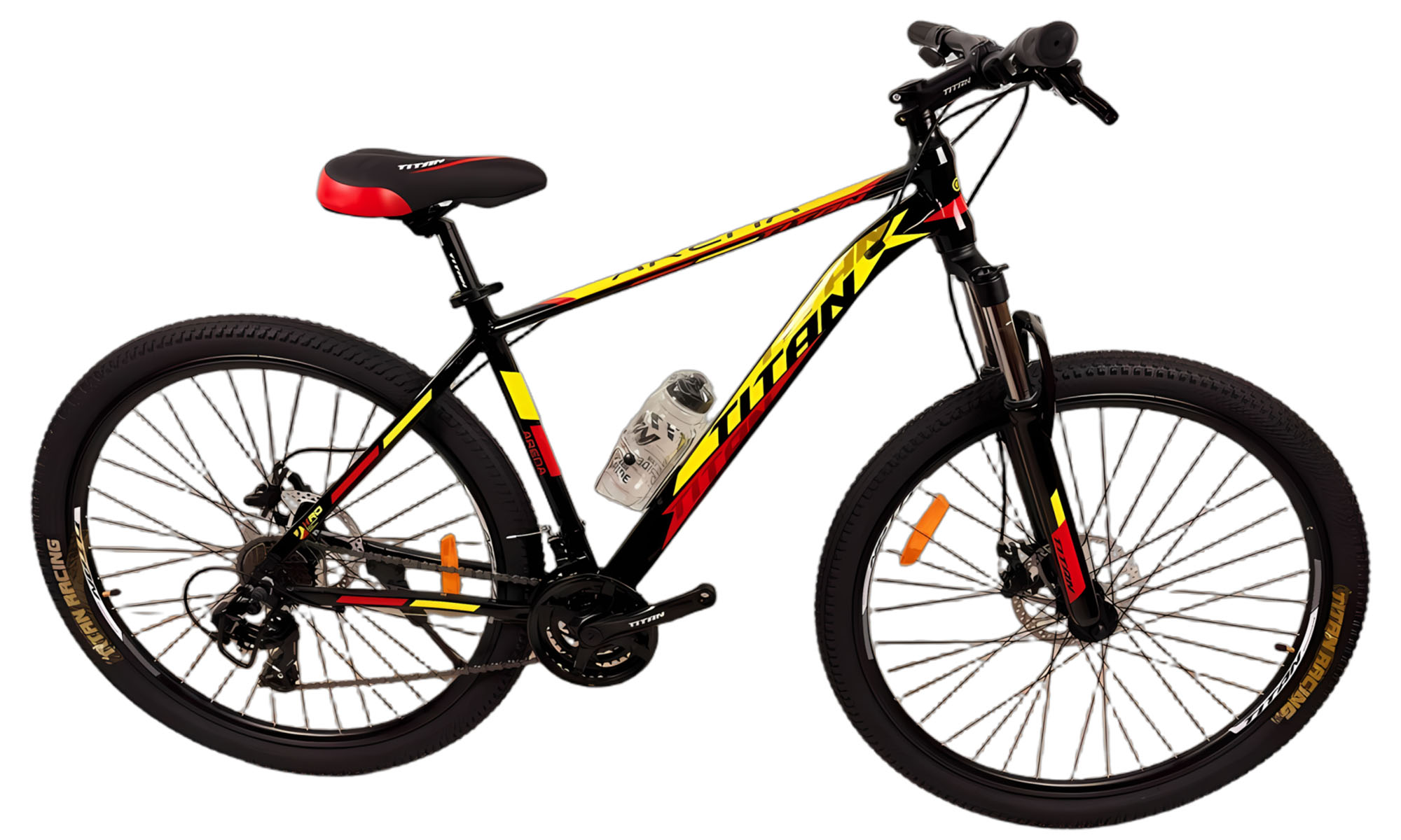 Велосипед Titan Arena 29", размер L, рама 19", год 2025, Черный-Красный 